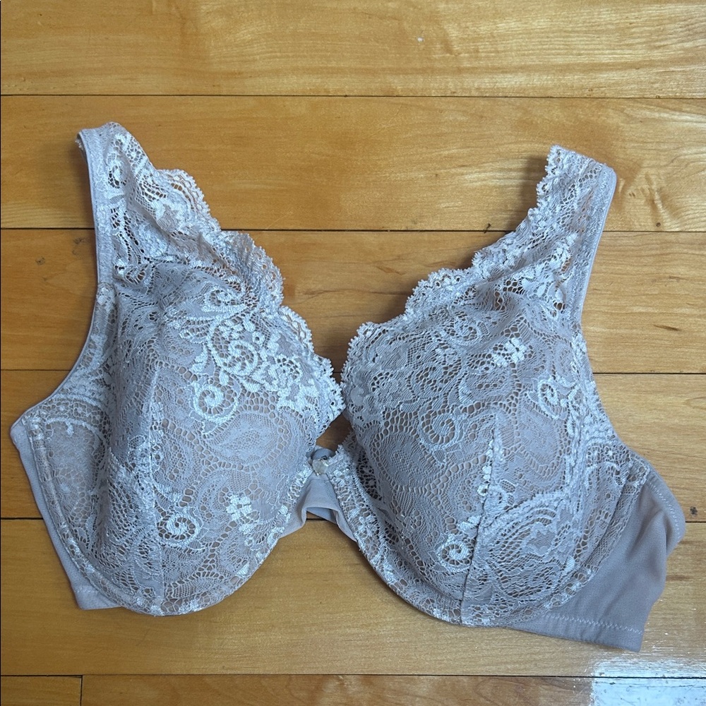 Third Love 24/7 Lace Contour Plunge Bra - 36E Violet Ice